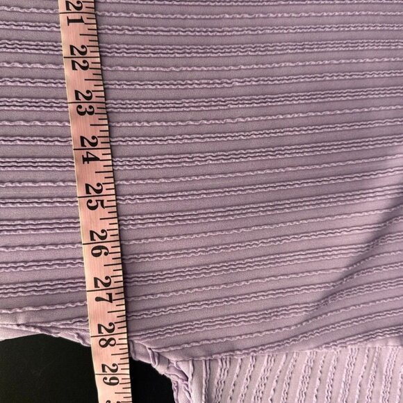 Discount Divas Raised Rib Easy-Fit Dolman 3/4 Sleeve Top Lavender Purple Size Me - Picture 8 of 9
